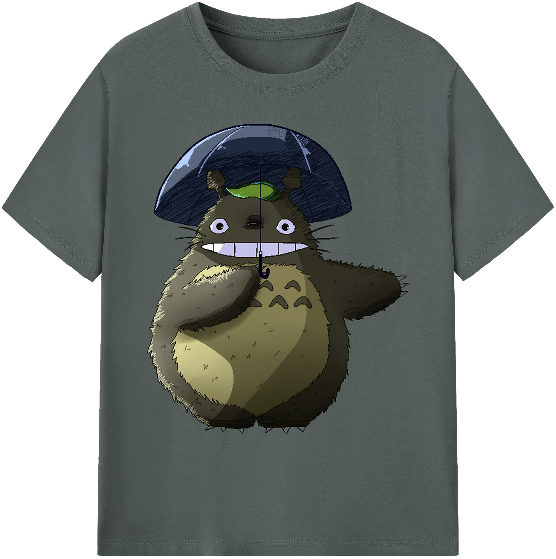 （画像用） となりのトトロ 草壁メイ 草壁サツキ My Neighbor Totoro Satsuki Kusakabe Mei Kusakabe 綿100％ メンズ半袖Tシャツ｜肌触りやわらか＆通気性